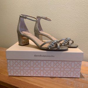 Jewel by Badgley Miischka Gold Block Heels